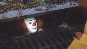 Создать мем: down here, stephen king, it 1990