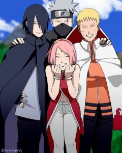 Create meme: Naruto, naruto team 7