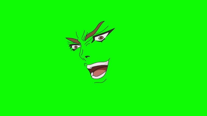 Create meme: futazh mouth gacha club, mouth on a green background, green background