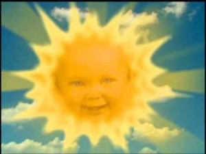 Создать мем: телепузики, sun gif, sun