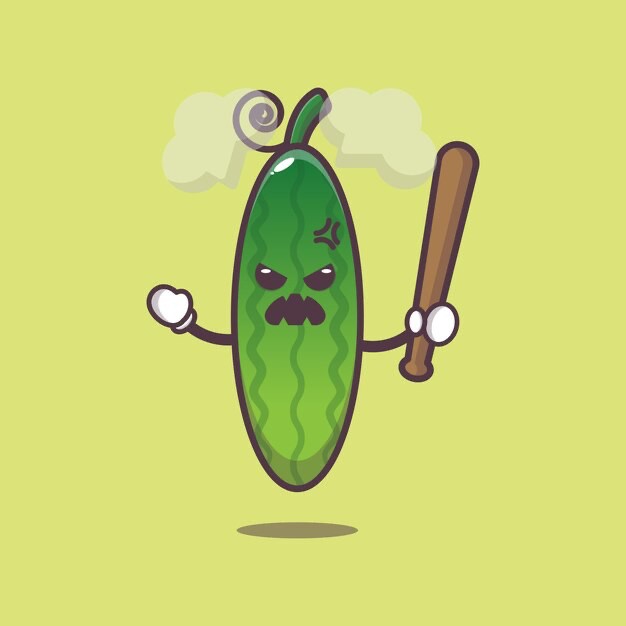 Create meme: cucumber , cucumber sticker, cucumber bean