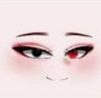 Create meme: makeup face, eyes anime