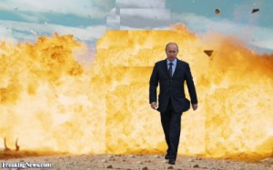 Create meme: explosion, putin, Putin-Explosion