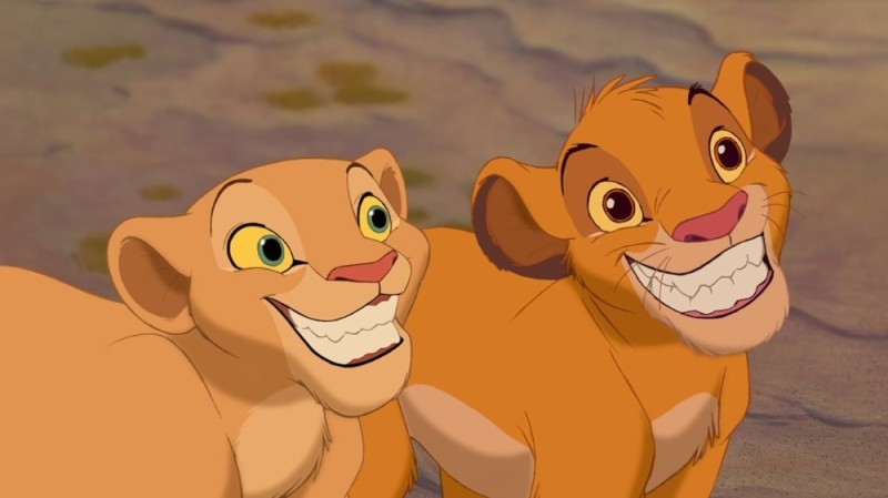 Create meme: Simba the lion king, The Lion King Simba and Nala, Simba and Nala