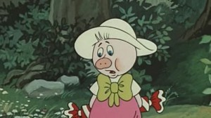 Create meme: Piglet Winnie the Pooh cartoon, adventures of Piglet funtik cartoon 1986, The adventures of pig Funtik