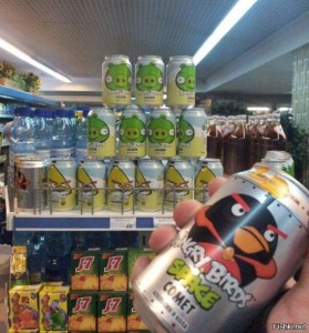 Create meme: Angry Birds, banks soda with angry birds, banks soda angry