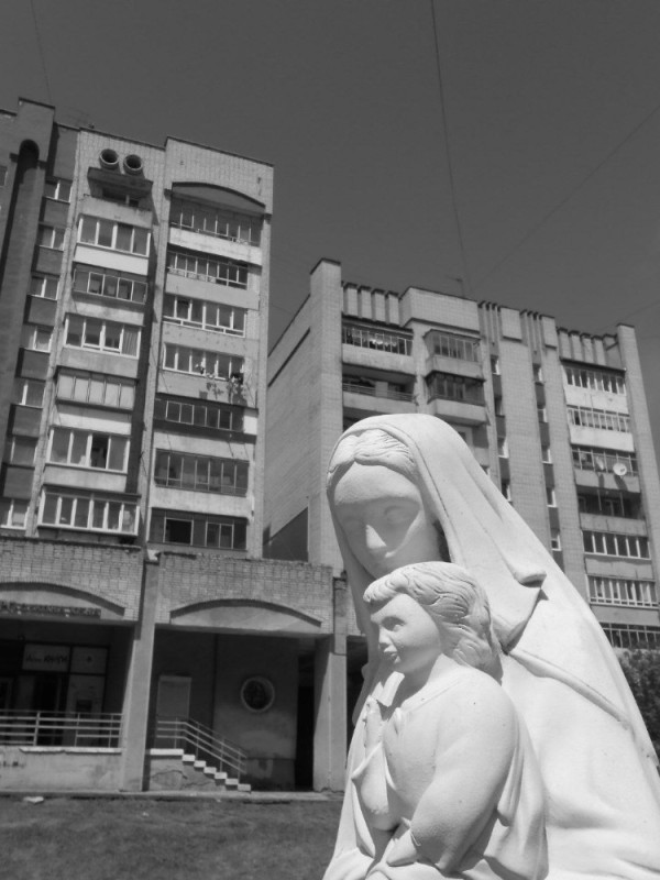 Create meme: monument, monument to Xenia of St. Petersburg in Voronezh, monument to k and Abramova Ufa