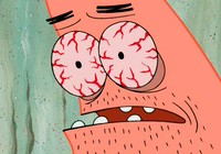 Create meme: memes addiction Patrick, prehistoric Patrick meme, photo of Patrick with red eyes