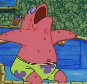 Create meme: Patrick, Patrick lies