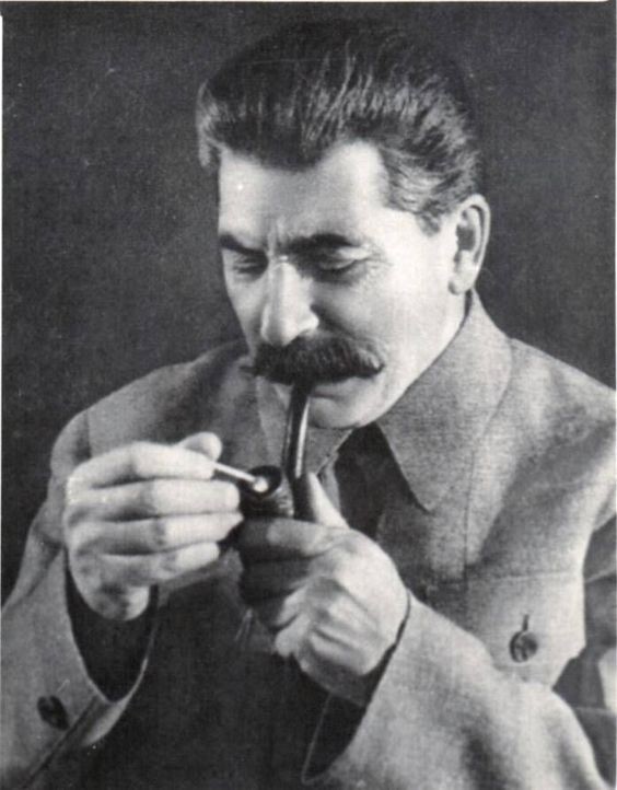 Create meme: Joseph Stalin , Stalin with a cigar, Stalin 's pipe