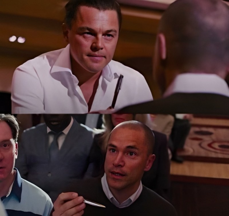 Create meme: dicaprio meme, the wolf of wall street DiCaprio, the wolf of wall street meme