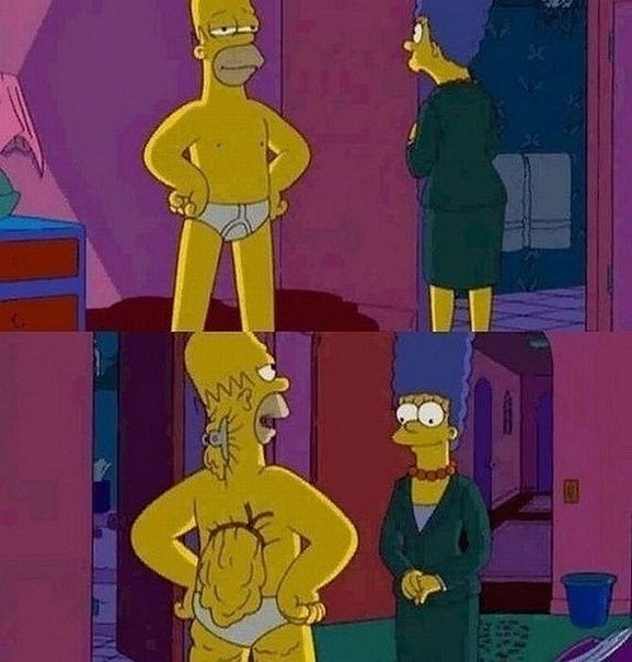 Create meme: A meme with Homer, Homer and Bart, memes the simpsons