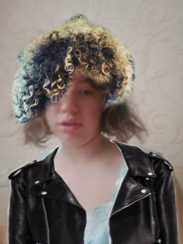Create meme: people , curly hair, wig 