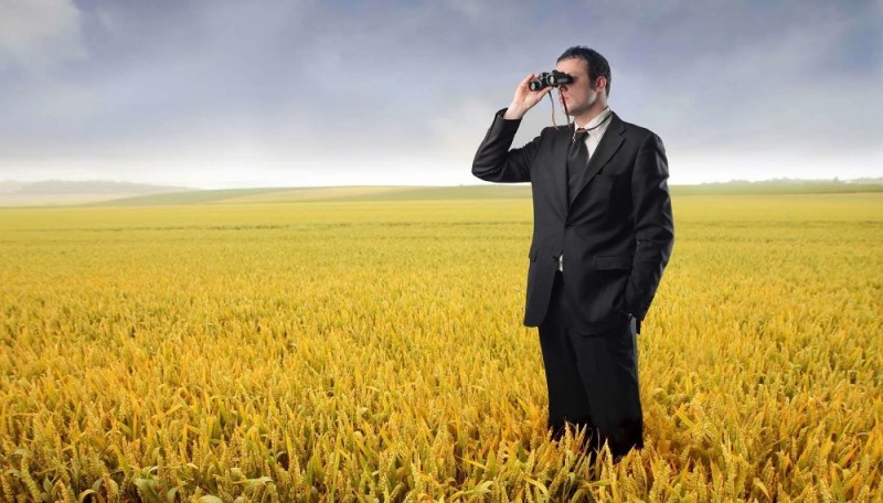 Create meme: man in the field, man with binoculars in a field, A man in the field