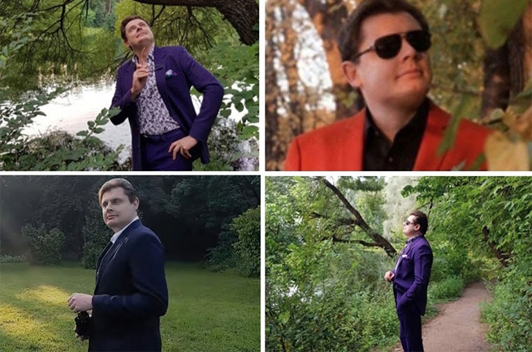 Create meme: ponasenkov meme walks in the park, panasenkov memes, ponasenkov in the park