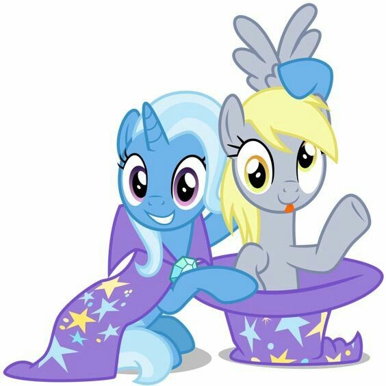 Create meme: pony trixie , Trixie MLP, Trixie and Derpy