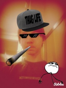 Create meme: thug life, Six