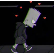 Create meme: depressive Bart Simpson, arts Bart Simpson sad, Bart Simpson sad