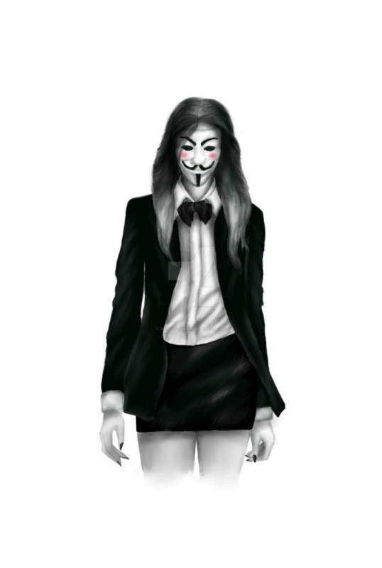 Create meme: girl art, guy fawkes anonymous, anonymous mask