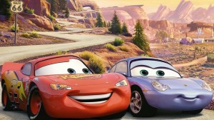 Create meme: cars Sally and McQueen