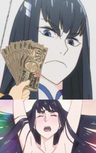 Create meme: hyouka, noragami, kill la kill