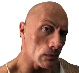 Create meme: the rock