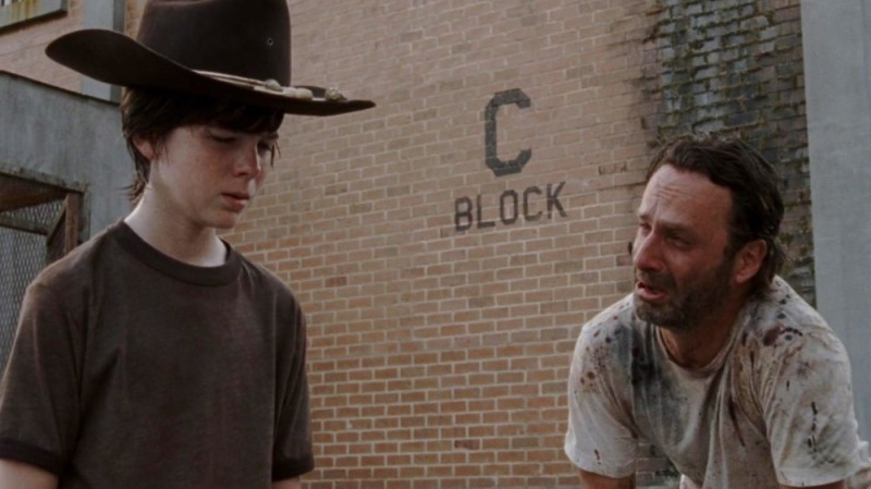 Create meme: Carl meme , Carl grimes the walking dead, the walking dead Rick and Carl meme