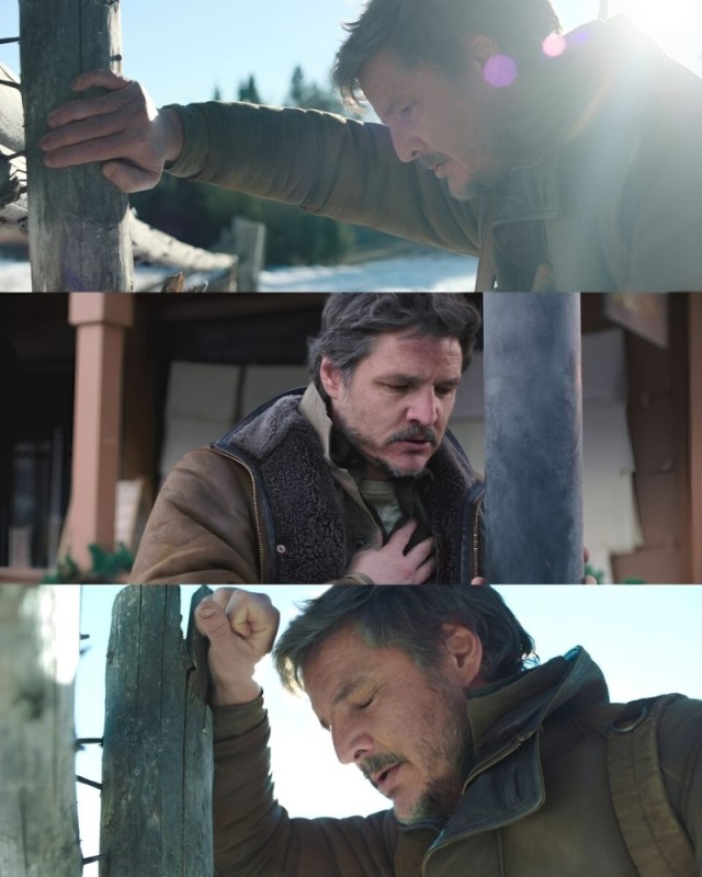 Create meme: the last of us TV series, a frame from the movie, Meme with Pedro Pascal last of as