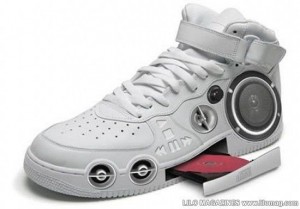 Create meme: sneakers with speakers buy, shoes, cool sneakers