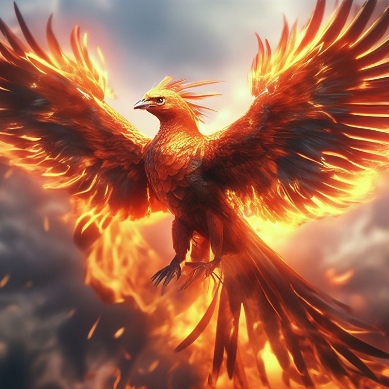 Создать мем: phoenix, огненная птица, феникс
