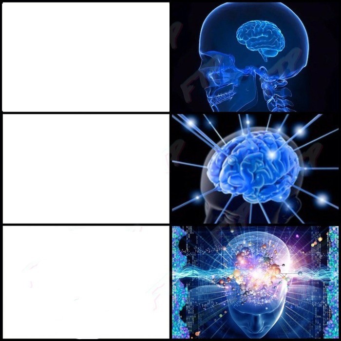 Create meme: brain meme superintelligence, meme with the overmind template, meme about the brain