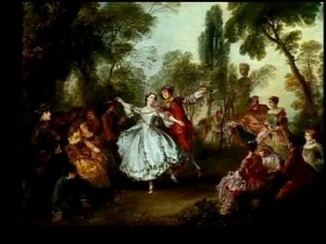 Create meme: Rococo painting, Lancret the dancer Camargo, nicolas lancret paintings