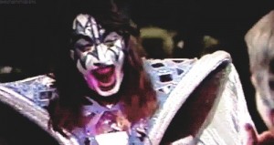 Создать мем: ace frehley и группа кисс, kiss gene simmons, эйс фрейли смеется