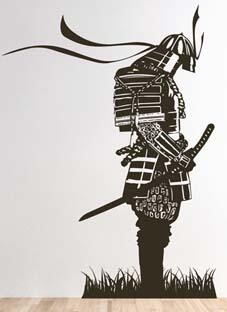 Create meme: black and white samurai, samurai sticker, Samurai Ronin Shogun