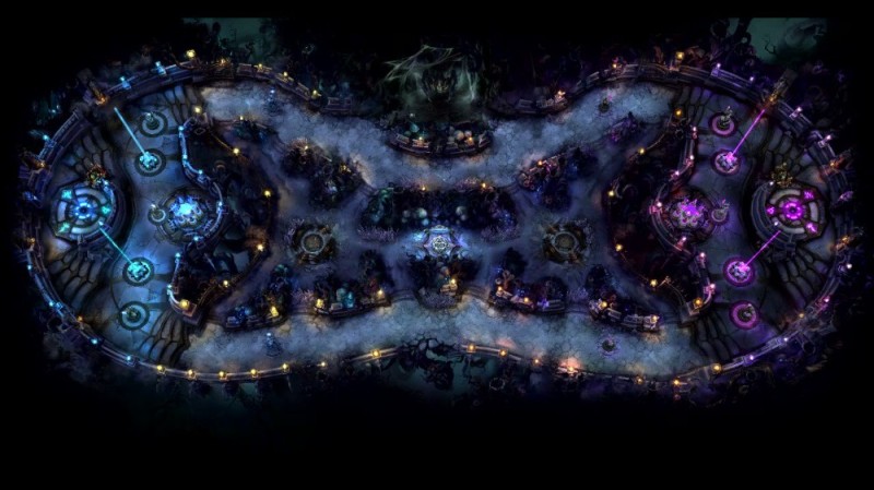 Create meme: League of Legends map, league of legends twisted treeline, twisted trine