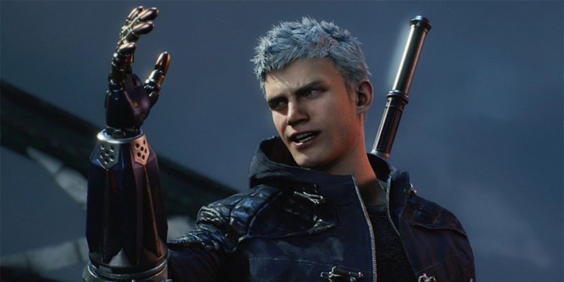 Создать мем: devil may cry 5 dante, nero dmc 5, неро devil may cry 5