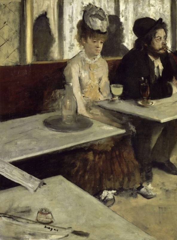 Create meme: edgar degas absinthe, edgar degas absinthe 1876, Degas absinthe painting