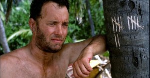 Create meme: when you think, desert island, outlaw Tom Hanks