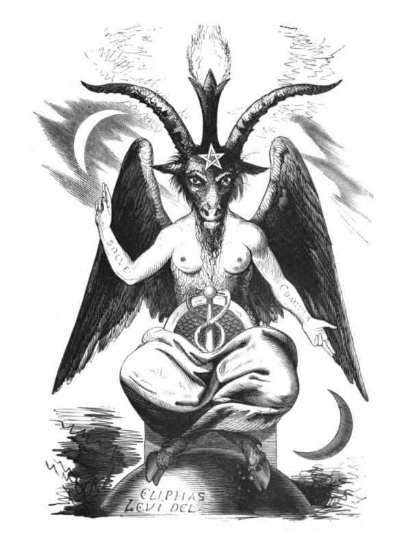 Create meme: The devil is baphomet, Baphomet Levi, the sign of Satan baphomet