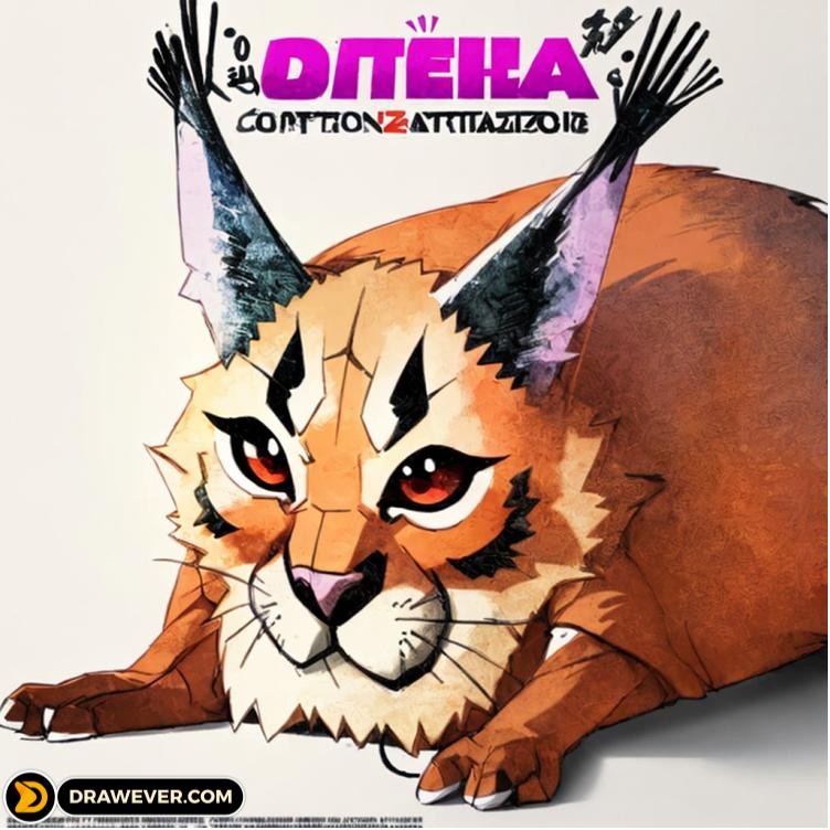 Create meme: caracal cat, lynx caracal, caracal slap