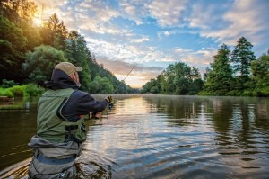 Create meme: Russian fishing, angler, fishing in the summer