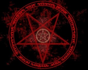 Create meme: in the furnace of demons, Satan rules the world, scrawled pentagram