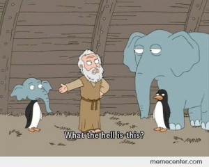 Создать мем: бог мем гриффины слон, мем гриффины, слон и пингвин гриффины
