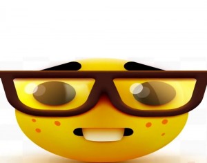 Create meme: smiley face, smiley with glasses