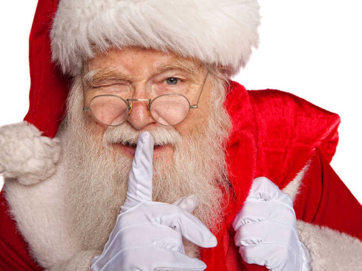 Create meme: Father Christmas, santa claus, evil Santa Claus