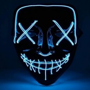 Create meme: glow in the dark mask, mask purge, neon mask purge