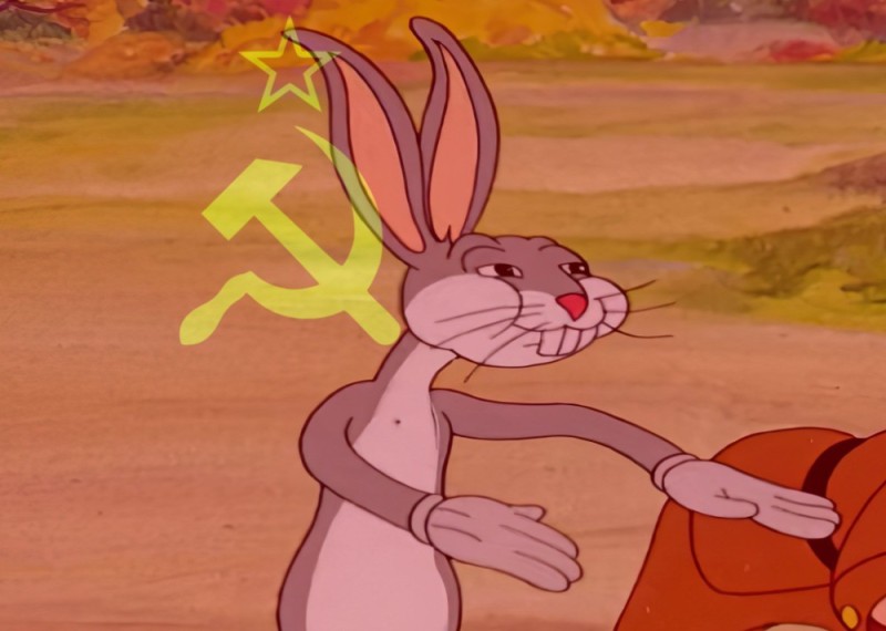 Create meme: bugs Bunny , bugs Bunny meme, bugs bunny is a communist