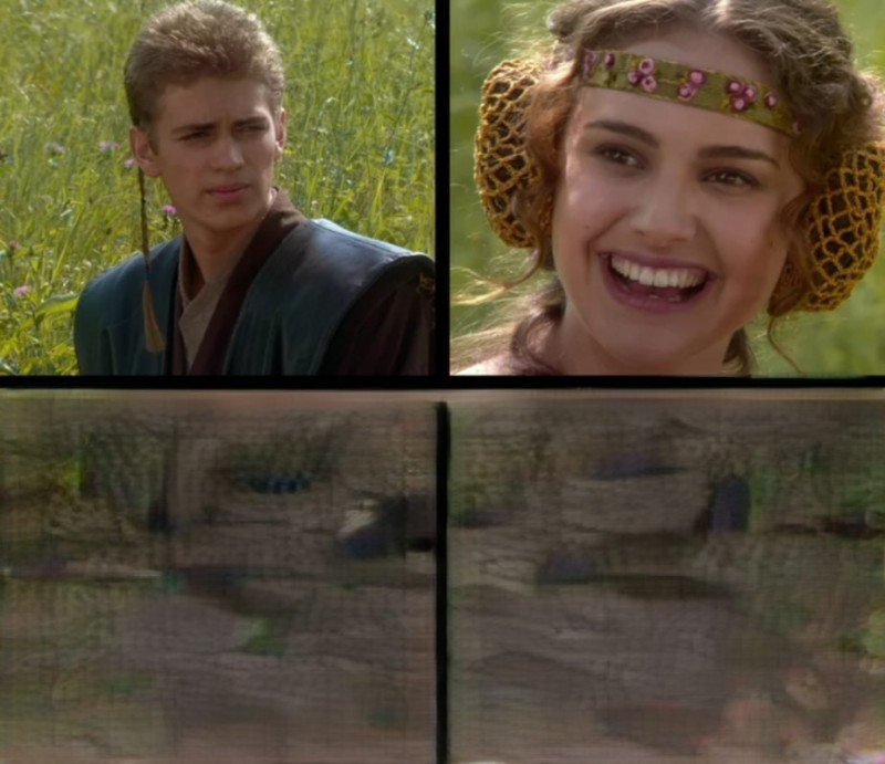 Create meme: Anakin and Padme meme template, Anakin and Padme, Anakin and Padme on a picnic