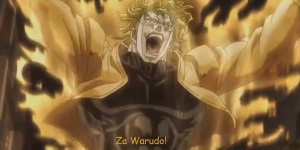 Create meme: dio za warudo of jojo, za warudo, za warudo toki wo tomare