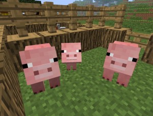 Create meme: a pig in minecraft, pig from minecraft, pig minecraft